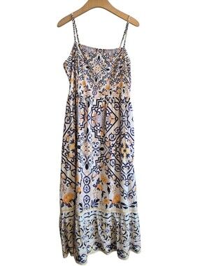 knee length dresses for ladies Belle Midi Dress Daisy Blue Cotton Daisy Blue / 2 main image 1